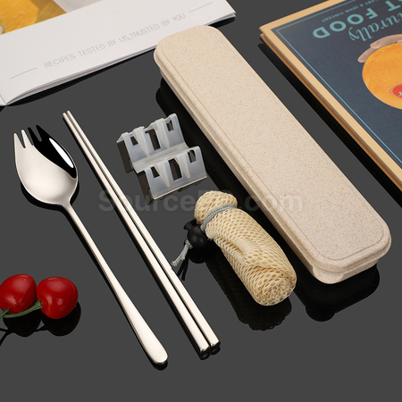 Customization 2-In-1 Spoon, Fork And Chopsticks Tableware Promotional Products