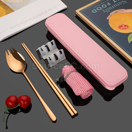 Customization 2-In-1 Spoon, Fork And Chopsticks Tableware Promotional Products