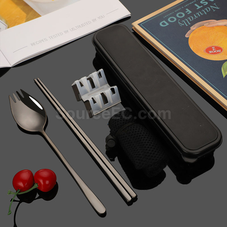 Customization 2-In-1 Spoon, Fork And Chopsticks Tableware Promotional Products