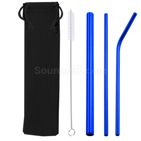 Customization Straw Set with Pouch Promotional Products