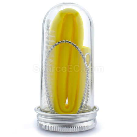 Customization Silicon Straw Set With Transparent Tube Promotional Products