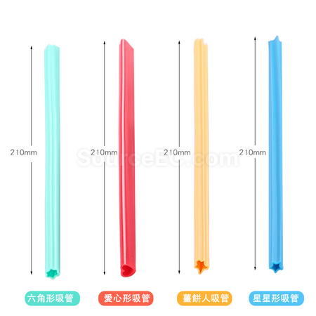 Customization Shaped Silicone Straws Promotional Products
