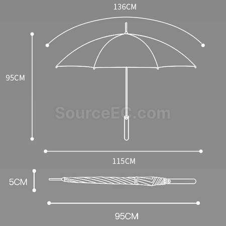 Customization Straight Umbrella Promotional Products