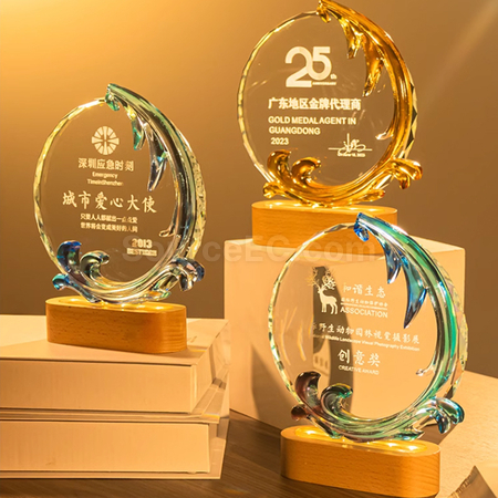 Customization Colored Glaze Trophy Promotional Products