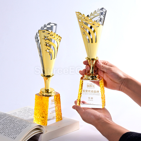 Customization Metal Crystal Trophy Promotional Products