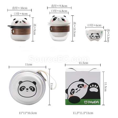Customization Panda Ceramic Cup Promotional Products