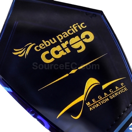 Customization Shield Crystal Trophy Promotional Products