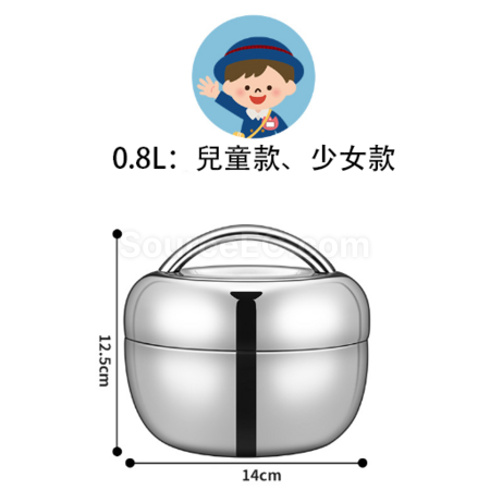 Customization Stainless steel apple shaped lunch box Promotional Products