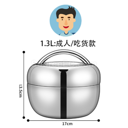 Customization Stainless steel apple shaped lunch box Promotional Products
