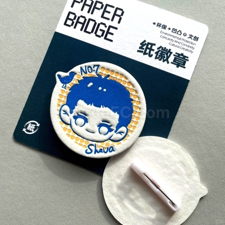 Customization Customization Of Irregular Ietterpress Cotton Paper Badges Promotional Products