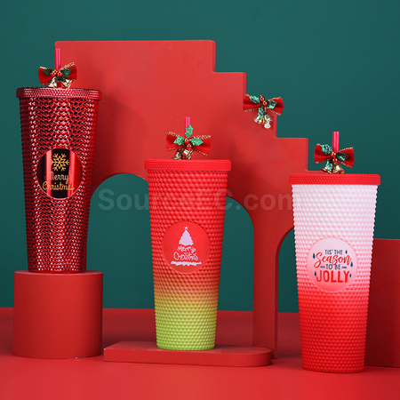 Customization 710ML Christmas Sippy Cup Promotional Products