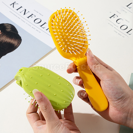 Customization Cactus Folding Air Bag Massage Comb Promotional Products
