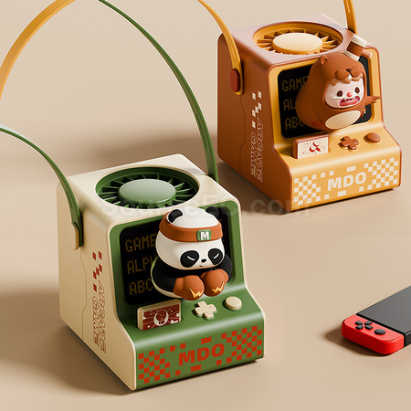 Customization Cute game console fan neck Promotional Products