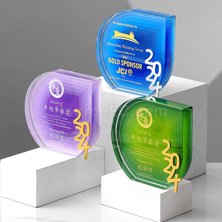 Customization Colour Printing Crystal Trophy Promotional Products