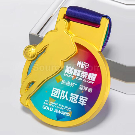 Customization Basketball Metal Medal Promotional Products