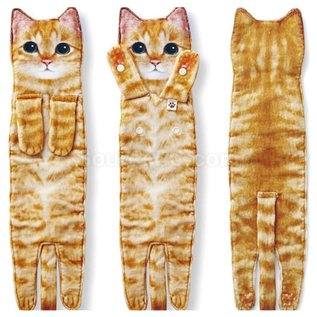 Customization Creative Realistic Dog and Cat Hanging Hand Towel Promotional Products