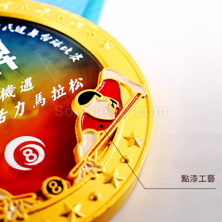 Customization Marathon Metallic Crystal Medal Promotional Products