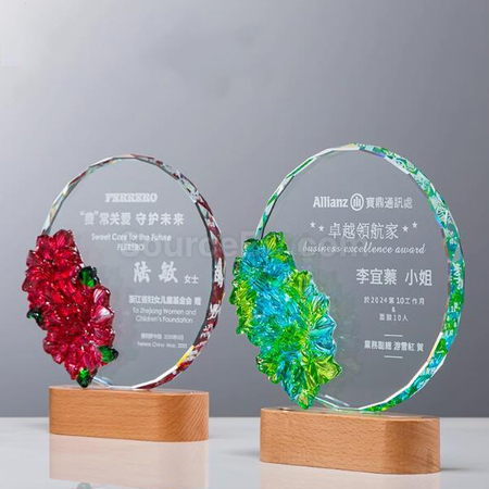 Customization Creative Luminous Crystal Award Promotional Products