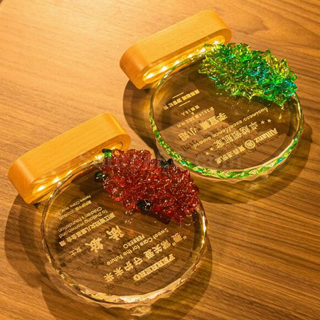 Customization Creative Luminous Crystal Award Promotional Products