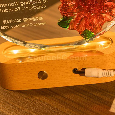 Customization Creative Luminous Crystal Award Promotional Products