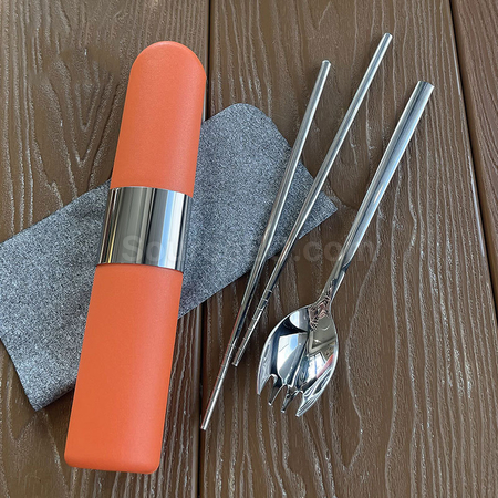 Customization 2 in 1 Tableware with Tube Promotional Products