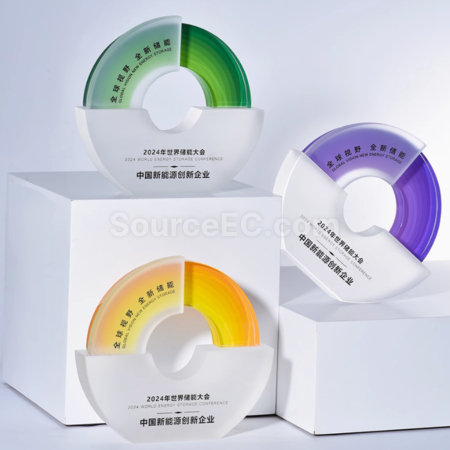 Customization Frosted Crystal Trophy Promotional Products