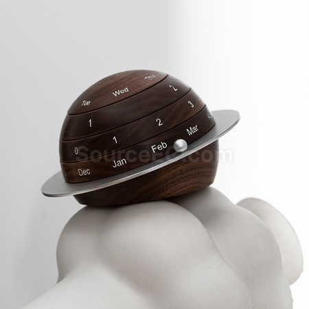 Customization Earth Shaped Wooden Calendar Promotional Products