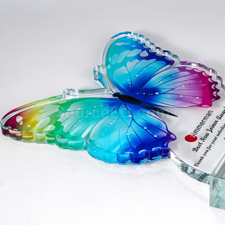 Customization Butterfly Crystal Trophy Promotional Products