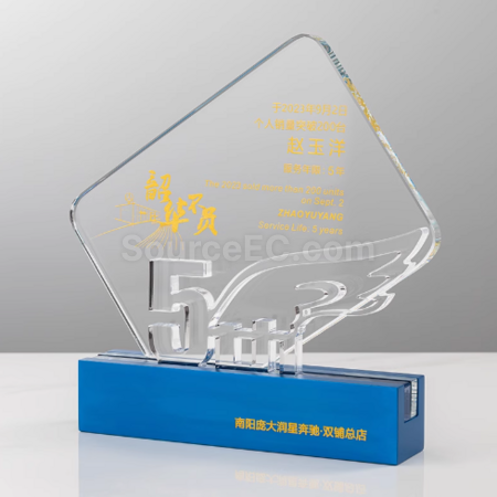 Customization Crystal Metal Solid Wood Award Promotional Products