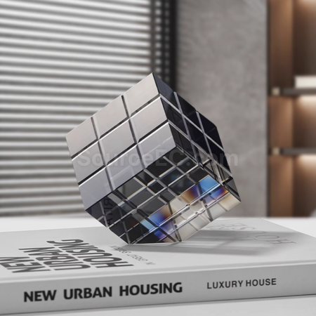 Customization Rubik's Cube Crystal Trophy Promotional Products