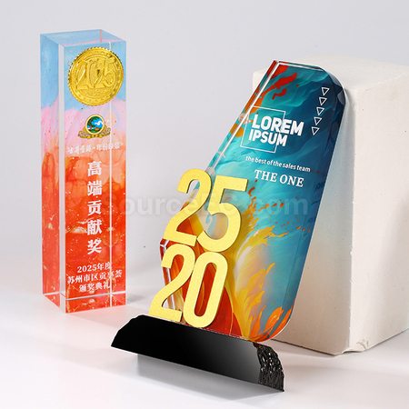Customization 2025 Crystal Award Promotional Products