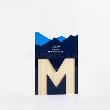 Customization Letter Solid Wood Trophy Promotional Products