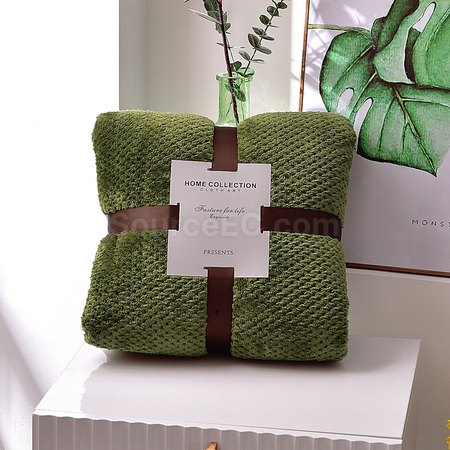 Customization Waffle Flannel Blanket Promotional Products