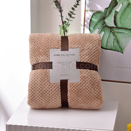 Customization Waffle Flannel Blanket Promotional Products