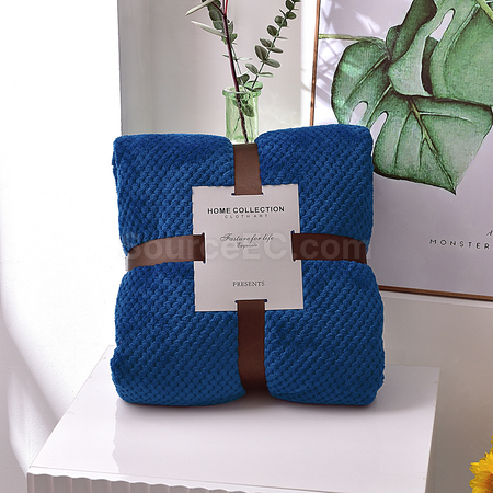Customization Waffle Flannel Blanket Promotional Products