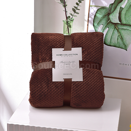 Customization Waffle Flannel Blanket Promotional Products