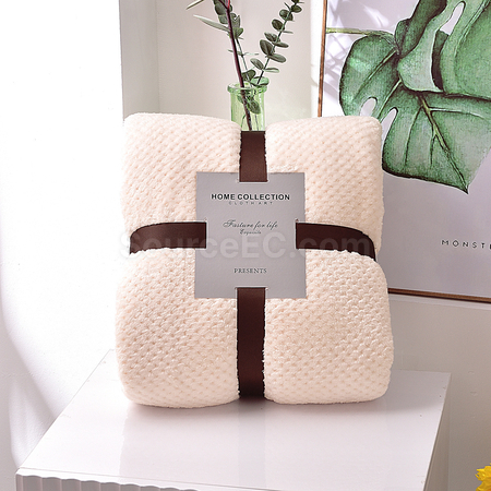 Customization Waffle Flannel Blanket Promotional Products