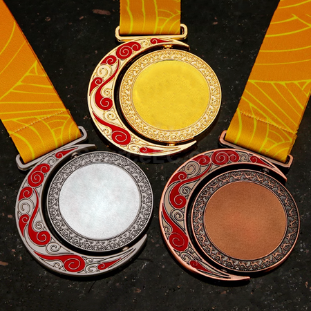Customization Hollow Rotating Metal Medal Promotional Products