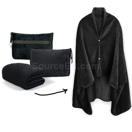 Customization Flannel Travel Blanket Shawl Promotional Products