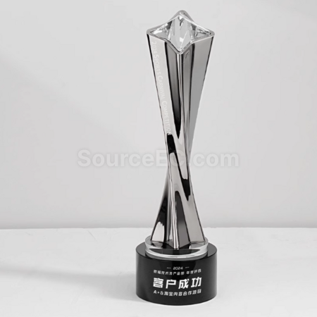 Customization Metal Twisted Column Trophy Promotional Products