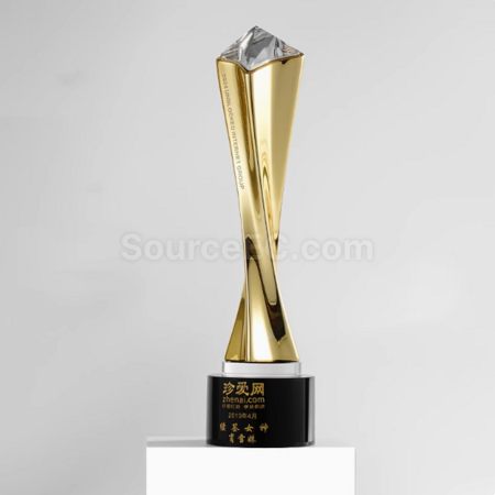Customization Metal Twisted Column Trophy Promotional Products