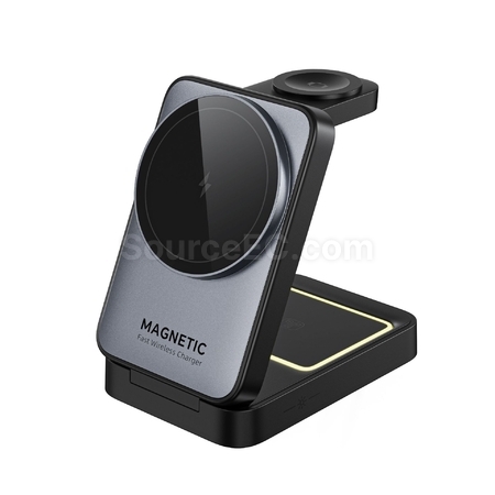 Customization Folding magnetic suction three in one wireless charging Promotional Products