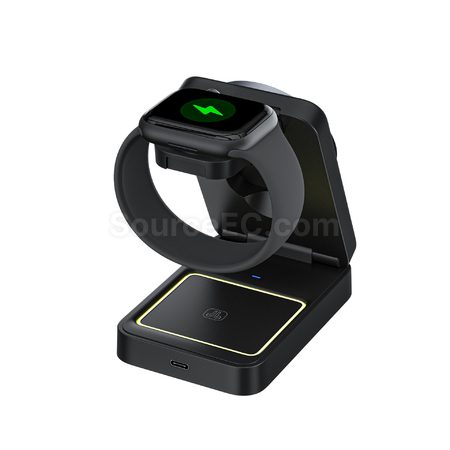 Customization Folding magnetic suction three in one wireless charging Promotional Products