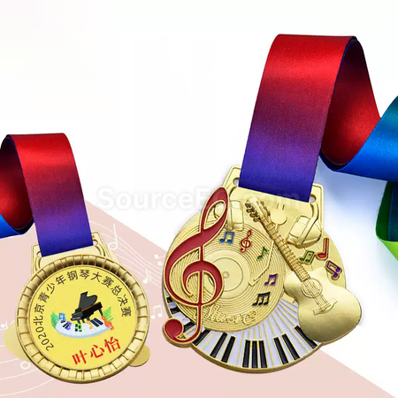 Customization Embossed Music Medal Promotional Products