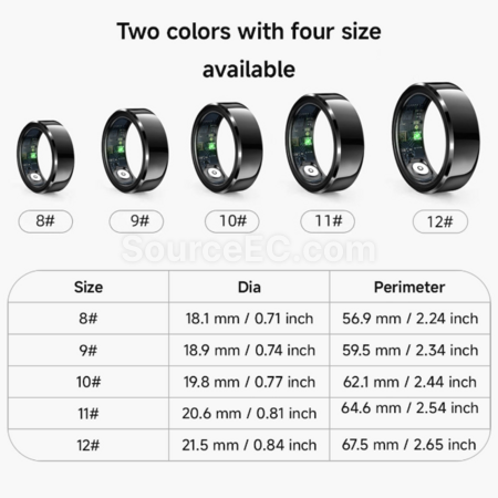 Customization Smart ring heart rate, blood oxygen, sleep monitoring and tracking ring Promotional Products