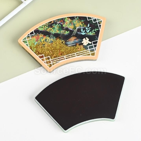 Customization Customized Acrylic Quicksand Refrigerator Magnet Promotional Products