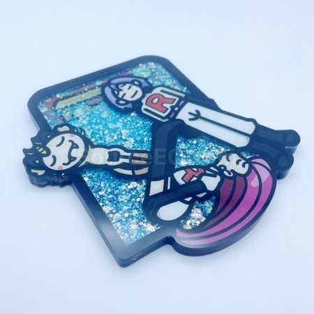 Customization Customized Acrylic Quicksand Refrigerator Magnet Promotional Products
