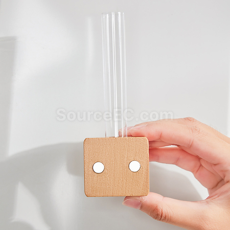 Customization Magnetic refrigerator magnet hydroponic small vase Promotional Products