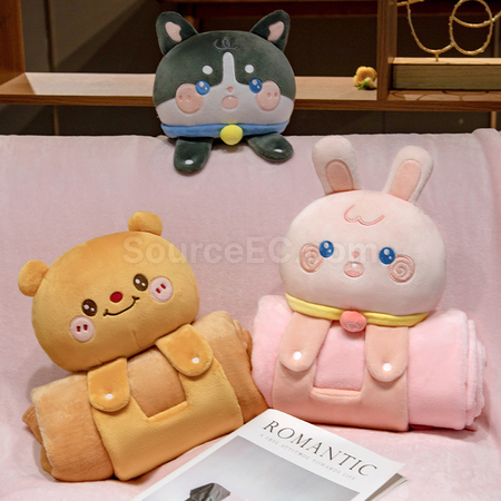 Customization Cartoon 3D Napping Blanket Promotional Products