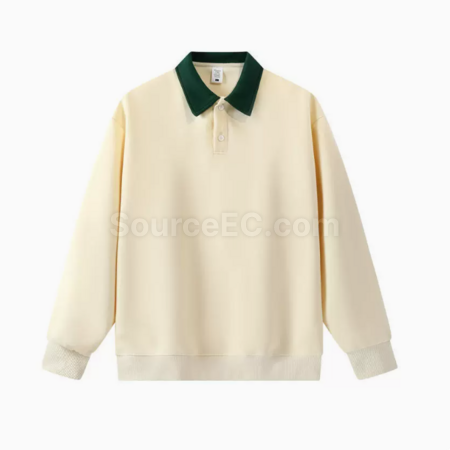 Customization Color blocked polo long sleeves Promotional Products